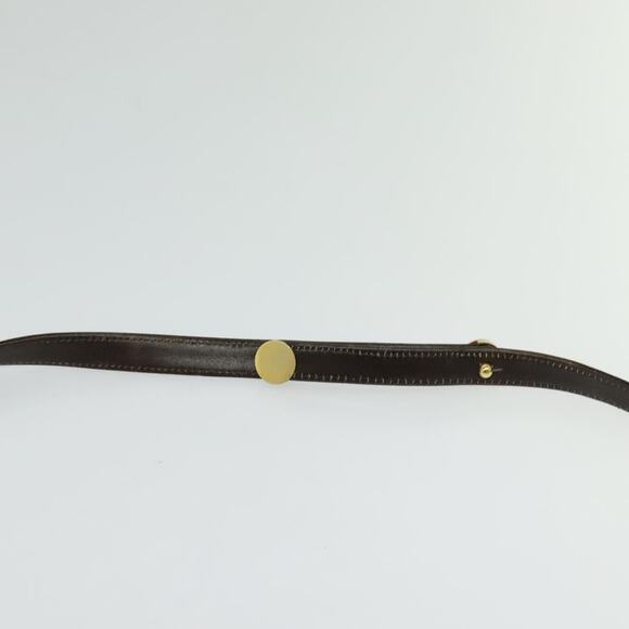 DIOR Trotter Canvas Shoulder Bag Brown Gold - Picture 8 of 12